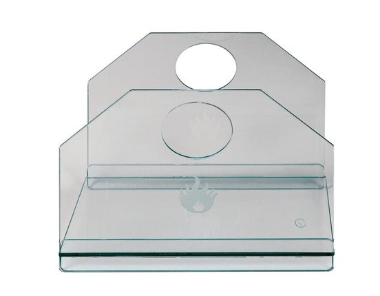 Kaminholzschale Modell 484 gehärtetes Glas