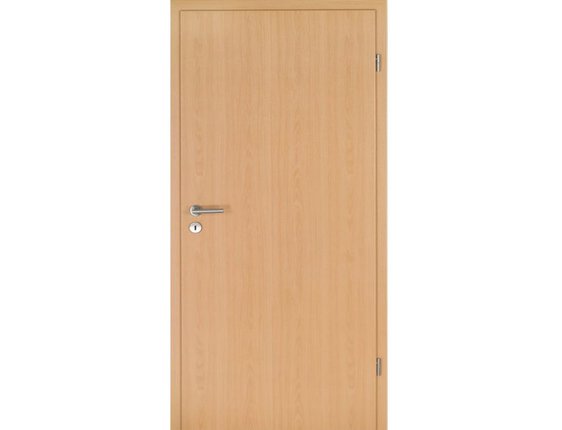 LEBO Zimmertür mit Zarge CPL Buche Brillant Röhrenspanplatte Rundkante