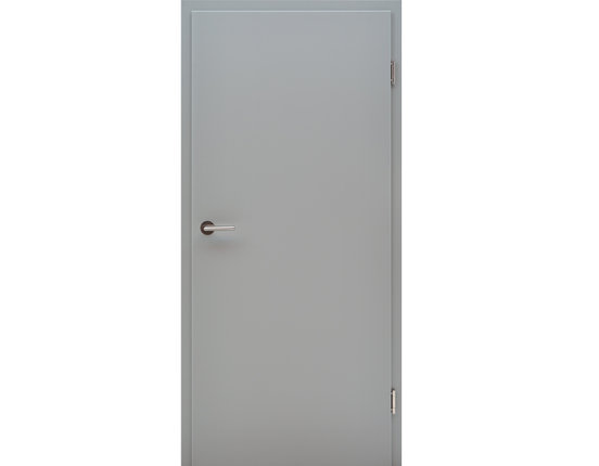 Zimmertür mit Zarge CPL Flint Grey Röhrenspanplatte Eckkante
