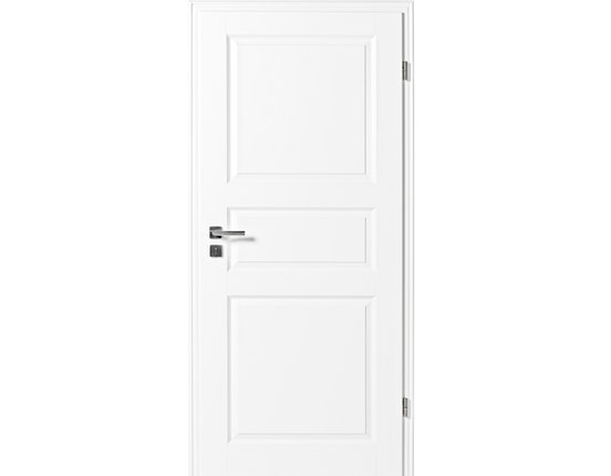 Zimmertür mit Zarge Narva 3F weißlack Eckkante
