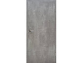 Zimmertür mit Zarge CPL Concrete Röhrenspanplatte Eckkante Beton-Optik