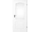 Zimmertür mit Zarge Narva 2FB LA-1G weißlack Lichtausschnitt Eckkante