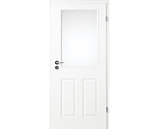 Zimmertür mit Zarge Narva 4F LA-1G weißlack Lichtausschnitt Eckkante